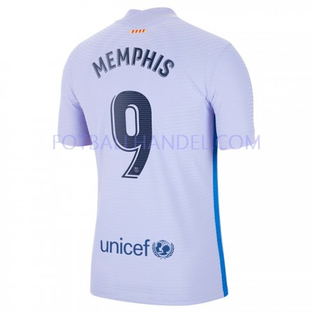 Herre Fotballdrakter FC Barcelona Memphis Depay 9 Borte 2021-22 Kortermet